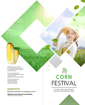 PSD 템플릿 북디자인 응시 출판디자인 여자 표지 리플렛 2단접지 북커버 그래프 나뭇잎 옥수수 한명 미소 사람 팜플렛 상반신 20대 성인 축제 한국인 잡기 옥수수밭 챙모자 성인여자한명만 흩날리기 이미지템플릿 모자_잡화 1 시선 잎 밭 모션 곡류 표정 동양인 청년 여자한명만 성인여자만 파일형식