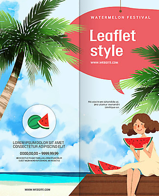 전신 PSD 구름 템플릿 북디자인 출판디자인 여자 표지 리플렛 바다 2단접지 북커버 하늘 수박 한명 미소 사람 앉기 팜플렛 성인 해변 여름휴가 바캉스 야자수 축제 먹기 반쪽수박 수박조각 성인여자한명만 수박축제 이미지템플릿 자연요소 나무 1 조각 과일 모션 휴가 표정 여자한명만 성인여자만 파일형식 여름_계절