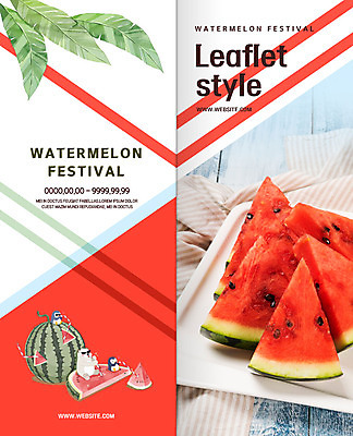 PSD 템플릿 북디자인 출판디자인 표지 리플렛 2단접지 북커버 과일 곰 수박 쟁반 빨대 세마리 팜플렛 사람없음 축제 마시기 식탁보 펭귄 나무바닥 과즙 수박조각 열대잎 수박축제 이미지템플릿 동물 잎 포유류 모션 조류 바닥 3 파일형식