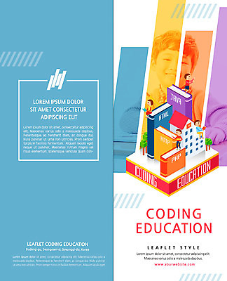전신 PSD 템플릿 북디자인 응시 출판디자인 여자 교육 표지 남자 어린이 리플렛 2단접지 북커버 학교 미소 사람 앉기 팜플렛 여러명 상반신 책 독서 한국인 여러권 컴퓨터교육 프로그래밍 어린이만 방과후 코딩 이미지템플릿 시선 다수 모션 표정 동양인 작업 개발 파일형식