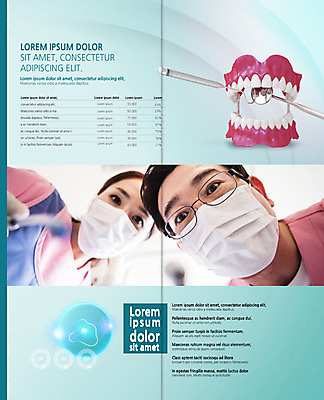 PSD 템플릿 북디자인 응시 출판디자인 여자 남자 내지 리플렛 로우앵글 50대 2단접지 북커버 치과 사람 팜플렛 상반신 성인 두명 30대 한국인 간호사 치과의사 치아모형 치과진료 성인만 구강거울 이미지템플릿 시선 뷰포인트 중년 병원 동양인 장년 진료 의료진 의사 치아 치과용품 파일형식