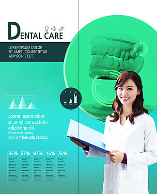 PSD 템플릿 북디자인 출판디자인 여자 내지 리플렛 2단접지 북커버 그래프 한명 미소 들기 사람 팜플렛 상반신 20대 성인 한국인 의사가운 치과의사 치아모형 치과진료 서류판 성인여자한명만 이미지템플릿 1 모션 표정 동양인 청년 사무용품 진료 의사 가운 치아 여자한명만 성인여자만 파일형식