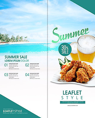 PSD 템플릿 북디자인 출판디자인 표지 리플렛 바다 섬 2단접지 북커버 맥주 팜플렛 해변 사람없음 여름 야자수 세일 치킨 프라이드치킨 거품 맥주잔 닭다리 두잔 치맥 이미지템플릿 나무 계절 2 술잔 주류 닭고기요리 파일형식