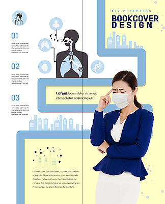 PSD 템플릿 북디자인 출판디자인 여자 내지 리플렛 신체 2단접지 북커버 한명 사람 빌딩 팜플렛 상반신 성인 30대 자연보호 한국인 도시 환경오염 오염 허파 장기 위생 두통 대기오염 오피스룩 방진마스크 황사 성인여자한명만 미세먼지 이미지템플릿 1 옷 컨셉 비즈니스 자연 마스크 동양인 건물 장년 호흡기관 보호 질병 먼지 여자한명만 성인여자만 파일형식