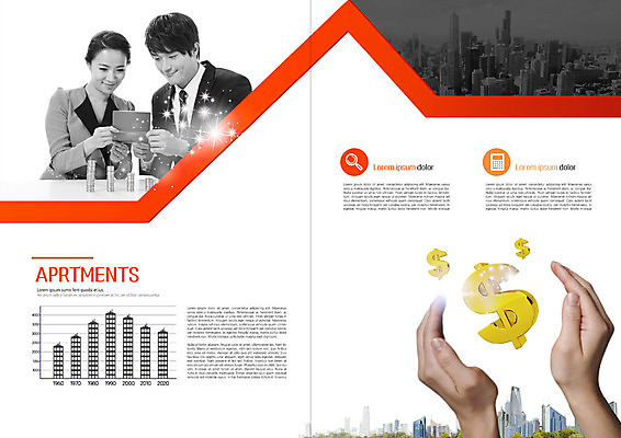 PSD 템플릿 북디자인 응시 출판디자인 여자 남자 내지 리플렛 북커버 비즈니스 돋보기 그래프 아파트 사람 빌딩 팜플렛 상반신 20대 성인 신체부위 세명 달러 한국인 계산기 양손 도시 비즈니스맨 비즈니스우먼 통장 오피스룩 돈더미 아파트분양 성인만 이미지템플릿 건축물 손 시선 옷 돈 문구용품 주택 동양인 청년 금융 장비 직장인 분양 파일형식 더미