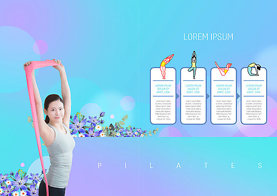 PSD 템플릿 북디자인 응시 출판디자인 여자 꽃 내지 리플렛 포즈 다이어트 북커버 미소 사람 팜플렛 여러명 상반신 성인 30대 운동 건강관리 스트레칭 한국인 당기기 필라테스 헬스밴드 성인여자만 이미지템플릿 식물 시선 다수 모션 표정 건강 관리 동양인 장년 여자만 성인만 파일형식