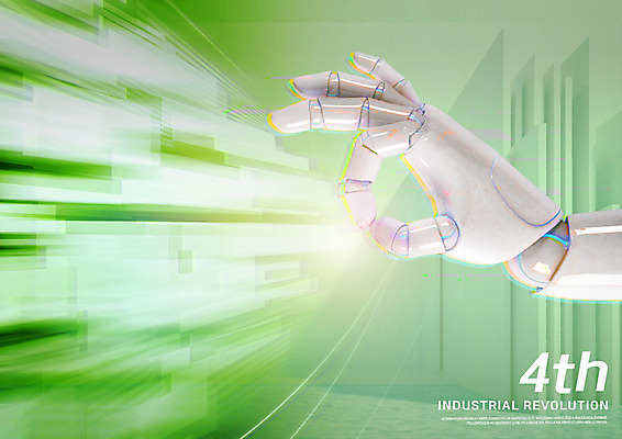 PSD 편집이미지 사람없음 빛 스크린 잡기 스마트 로봇팔 4차산업 이미지편집 산업 컨셉 모션 로봇 파일형식