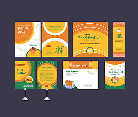 템플릿 배너템플릿 음식 이벤트 사람없음 세트 쿠키 케이크 축제 빵집 현수막 바게트 식빵 전단 엽서 초대장 제빵 머핀 약도 팬케이크 단팥빵 소봉투 행사세트 행사템플릿 AI파일 배너 빵 지도 디저트 편지봉투 카드_감사 제과제빵 상점 편지 홍보물 파일형식 벡터