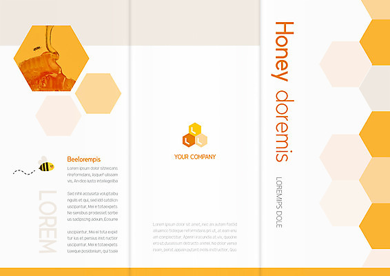 템플릿 표지디자인 북디자인 출판디자인 표지 리플렛 두마리 패턴 북커버 3단접지 팜플렛 사람없음 흐름 꿀벌 육각형 꿀 벌집 이미지템플릿 AI파일 도형 컨셉 2 무늬 벌_곤충 파일형식 벡터