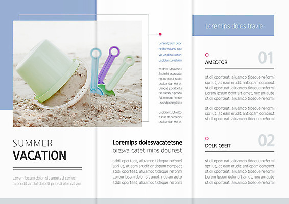 템플릿 표지디자인 북디자인 출판디자인 내지 리플렛 바다 북커버 3단접지 팜플렛 해변 사람없음 여름휴가 바캉스 모래사장 장난감 양동이 이미지템플릿 AI파일 휴가 파일형식 벡터 여름_계절