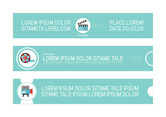 템플릿 배너템플릿 가로배너 사각프레임 사람없음 현수막 클래퍼보드 필름 영화촬영 촬영장비 배너세트 AI파일 배너 프레임 가로 세트 사각형 촬영 도구 파일형식 벡터