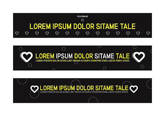 템플릿 배너템플릿 가로배너 사각프레임 사람없음 물방울무늬 현수막 하트 원형 배너세트 AI파일 모양 도형 배너 무늬 프레임 가로 세트 사각형 파일형식 벡터