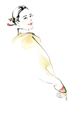 PSD 전통 여자 일러스트 캘리그라피 붓터치 한명 미소 사람 상반신 성인 한국인 한복 번짐 비녀 인물화 국내일러스트 1 한국전통 전통소품 표정 동양인 전통의상 그림 파일형식 효과 헤어액세사리