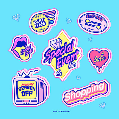 영어 스티커 일러스트 이벤트 타이포그라피 사람없음 쇼핑 세트 뷰티 라벨 세일 텔레비전 화장품 하트 최고 보석 혀 다이아몬드 입술모양 메이크업브러쉬 베스트셀러 쇼핑아이템 스페셜 시즌오프 아기자기 키치 국내일러스트 AI파일 모양 문자 컨셉 프레임 전자제품 붓 입 광석 파일형식 벡터