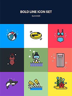 아이콘 모래 바다 불가사리 사람없음 여름 세트 비키니 산호 비치볼 오리발 잠수 상어 튜브 스노클링용품 고무보트 해초류 볼드라인 2D아이콘 AI파일 계절 수영복 스포츠용품 공 극피동물 바캉스용품 어류 스노클링 해양식물 자포동물 라인아이콘 파일형식 벡터