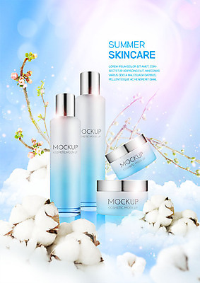 PSD 구름 편집이미지 사람없음 여름 빛 뷰티 화장품 꽃봉오리 스킨케어 목화꽃 목화솜 이미지편집 자연요소 계절 꽃 솜 파일형식