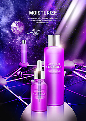 PSD 편집이미지 별 지구 사람없음 빛 뷰티 우주 화장품 인공위성 연결 수분 수분크림 연결고리 이미지편집 자연요소 통신 파일형식