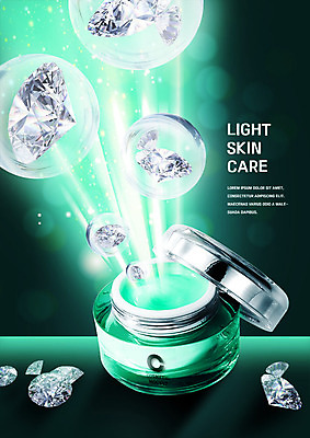 PSD 편집이미지 사람없음 빛 뷰티 화장품 물방울 보석 다이아몬드 스킨케어 이미지편집 광석 파일형식