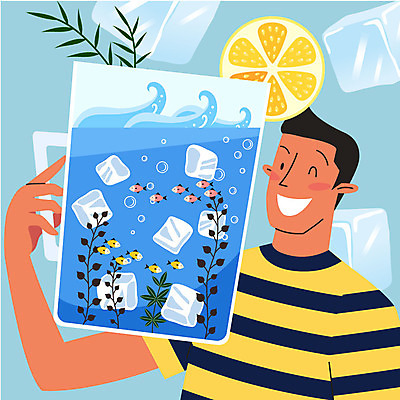 남자 오렌지 여러마리 일러스트 윙크 한명 미소 들기 사람 상반신 성인 얼음 나뭇가지 더위 물컵 열대어 더위탈출 얼음물 해초류 국내일러스트 AI파일 자연요소 나무 1 다수 과일 모션 날씨 표정 어류 컵 물 해양식물 파일형식 벡터