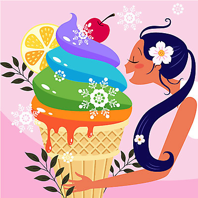 여자 오렌지 일러스트 눈꽃 한명 미소 사람 상반신 성인 나뭇가지 눈송이 체리 더위 먹기 레몬 콘아이스크림 더위탈출 열대꽃 맛있는 국내일러스트 AI파일 나무 1 꽃 과일 모션 날씨 아이스크림 눈_날씨 표정 파일형식 벡터