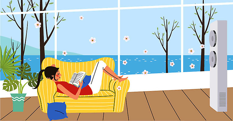 전신 여자 꽃 화분 쿠션 거실 일러스트 한명 미소 사람 성인 소파 눕기 독서 나뭇가지 더위 강가 에어컨 창가 더위탈출 국내일러스트 AI파일 나무 식물 1 의자 창문 모션 날씨 표정 강 가전제품 파일형식 벡터