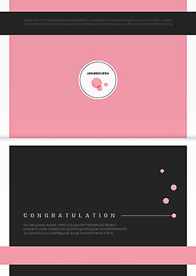 템플릿 기념일 분홍색 카드템플릿 사람없음 검은색 여러개 축하 원형 이미지템플릿 AI파일 카드프레임 도형 컬러 다수 컨셉 카드_감사 프레임 이벤트 파일형식 벡터