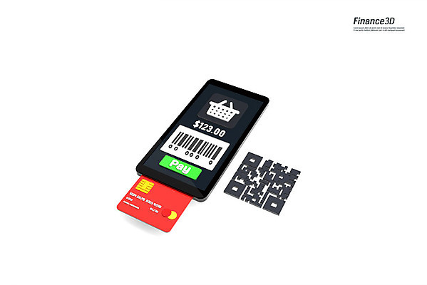 PSD 편집이미지 사람없음 금융 스마트폰 3D소스 3D 신용카드 가격 장바구니 디지털합성 바코드 결제 QR코드 핀테크 제로페이 편집3D 모바일 경제 핸드폰 스마트기기 쇼핑 바구니 스마트 파일형식