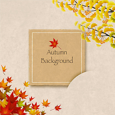 백그라운드 단풍 일러스트 사각프레임 프레임 사람없음 가을 은행잎 은행열매 가을배경 국내일러스트 AI파일 계절 열매 잎 사각형 파일형식 벡터 가을_계절