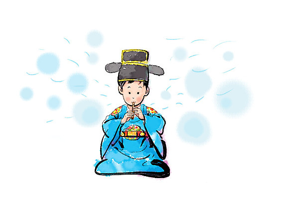 전신 PSD 한국전통 남자 전통문화 일러스트 캘리그라피 붓터치 국악기 국악 한명 사람 앉기 성인 전통의상 피리 번짐 국내일러스트 1 전통 문화 악기 음악 모션 한국 목관악기 파일형식 효과