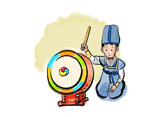 전신 PSD 한국전통 남자 전통문화 일러스트 캘리그라피 붓터치 국악기 한명 사람 앉기 성인 연주자 전통의상 북 번짐 종묘제례악 국내일러스트 1 전통 문화 악기 모션 타악기 한국 국악 음악가 전통공연 파일형식 효과