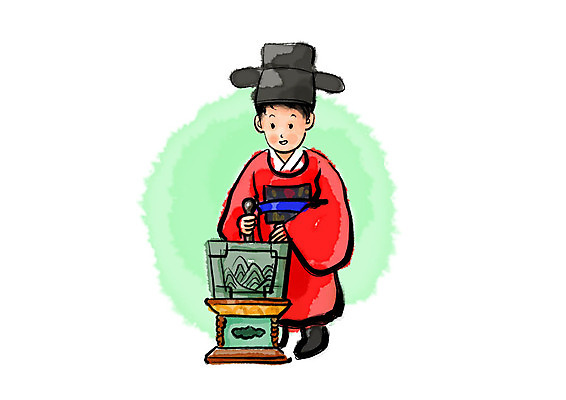 전신 PSD 한국전통 남자 전통문화 일러스트 캘리그라피 붓터치 국악기 한명 사람 성인 연주자 축 전통의상 번짐 문묘제례악 종묘제례악 국내일러스트 1 전통 문화 악기 한국 국악 음악가 전통공연 파일형식 효과