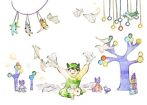 전신 PSD 남자 인형 일러스트 장난 놀이 사랑 한명 사람 장난감 블록 아기 즐거움 각티슈 나무모형 비행기모형 뽑기 흩날리기 국내일러스트 1 감정 모션 비행기 모형 화장지 파일형식