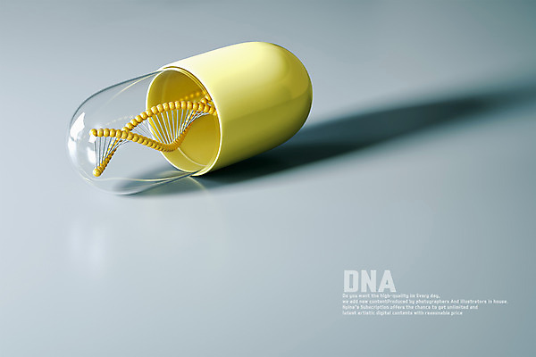 PSD 편집이미지 세포 그림자 사람없음 한개 알약 3D소스 3D DNA 디지털합성 염색체 이중나선구조 게놈프로젝트 이미지편집 편집3D 1 약 생명공학 파일형식