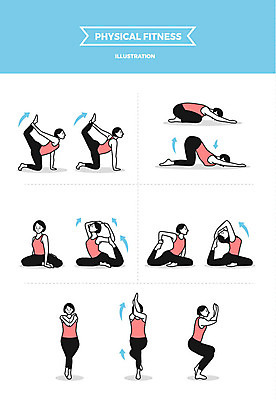 전신 여자 일러스트 요가 사람 여러명 성인 운동 스트레칭 요가자세 국내일러스트 AI파일 웰빙 포즈 다수 건강 파일형식 벡터