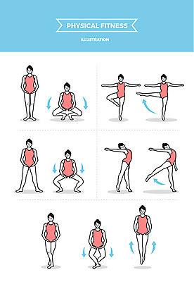 전신 여자 일러스트 팔벌리기 사람 여러명 성인 운동 점프 발레 발레동작 다리들기 국내일러스트 AI파일 포즈 다수 모션 건강 춤 파일형식 벡터