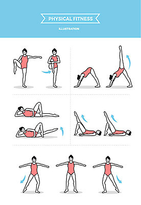 전신 여자 일러스트 사람 여러명 성인 운동 맨손체조 다리들기 맨손운동 국내일러스트 AI파일 다수 모션 건강 체조 파일형식 벡터