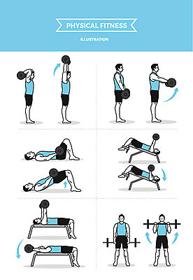 전신 남자 일러스트 사람 여러명 성인 눕기 운동 운동기구 헬스 헬스장 역기 웨이트트레이닝 헬스동작 벤치프레스 가슴운동 들어올리기 국내일러스트 AI파일 다수 모션 건강 파일형식 벡터