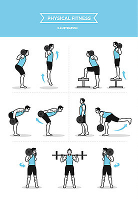 전신 남자 일러스트 들기 사람 여러명 성인 운동 헬스 헬스장 역기 웨이트트레이닝 오르기 헬스동작 가슴운동 다리들기 등운동 국내일러스트 AI파일 다수 모션 건강 파일형식 벡터