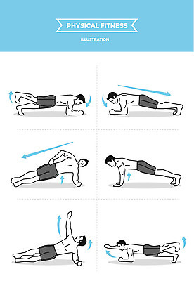 전신 남자 일러스트 사람 여러명 성인 운동 헬스 헬스동작 맨손운동 복근운동 플랭크 사이드플랭크 맨몸운동 국내일러스트 AI파일 포즈 다수 건강 필라테스 파일형식 벡터