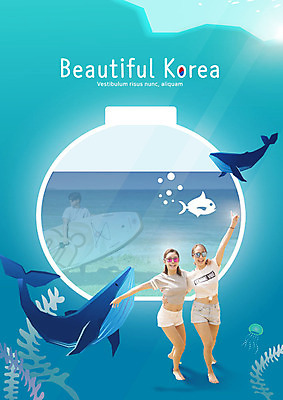 전신 PSD 편집이미지 여자 바다 여행 허리손 두마리 사람 20대 성인 해변 두명 빛 선글라스 손들기 바닷속 한국인 산호초 어항 고래 즐거움 해파리 어깨에손 이미지편집 감정 안경 포즈 2 포유류 모션 동양인 청년 수중 수중동물 수중식물 자포동물 파일형식