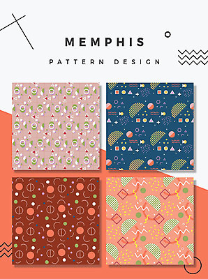 디자인 패턴 일러스트 추상 창조 사람없음 장식 원형 화려 삼각형 낙서 즐거움 아치 작품 기하학 멤피스디자인 국내일러스트 AI파일 도형 감정 컨셉 무늬 미술 파일형식 벡터