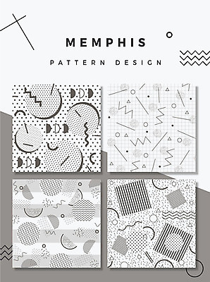 디자인 패턴 일러스트 추상 흑백 창조 사람없음 장식 사각형 물방울무늬 화려 낙서 즐거움 아치 작품 기하학 물결무늬 멤피스디자인 국내일러스트 AI파일 도형 감정 물결 컨셉 무늬 촬영기법 미술 파일형식 벡터