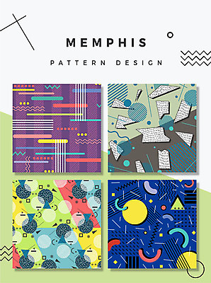 디자인 패턴 일러스트 추상 창조 사람없음 장식 원형 화려 삼각형 낙서 즐거움 작품 기하학 사선무늬 멤피스디자인 국내일러스트 AI파일 도형 감정 컨셉 무늬 미술 파일형식 벡터
