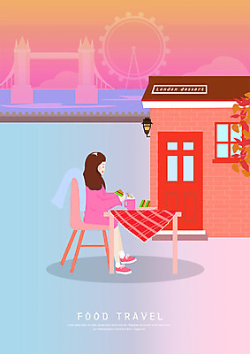 전신 PSD 나무 여자 여행 가로등 일러스트 영국 샌드위치 한명 사람 앉기 성인 카페 식탁보 맛집 런던아이 모카커피 야외테이블 템스강 국내일러스트 식물 1 공공시설 유럽 커피 음식 모션 탁자 잉글랜드 강 상점 런던 랜드마크 파일형식