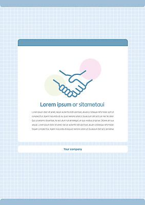 템플릿 손 표지 악수 사람 성인 파란색 원형 프레젠테이션 문서템플릿 서식 문서 격자 제안서 이미지템플릿 AI파일 도형 컬러 무늬 손짓 신체부위 파일형식 벡터