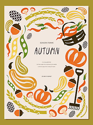 계절 백그라운드 일러스트 호박 가지 프레임 사람없음 농작물 바구니 버섯 당근 가을 농기구 아스파라거스 도토리 솔방울 콩깍지 곡괭이 프레임일러스트 가을배경 국내일러스트 AI파일 농업 채소 콩 뿌리채소 견과류 파일형식 벡터 가을_계절