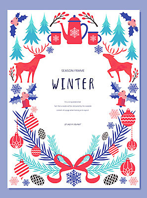 계절 리본 백그라운드 크리스마스장식 두마리 겨울 일러스트 주전자 크리스마스용품 프레임 북유럽스타일 사람없음 크리스마스트리 소나무 눈송이 물컵 솔방울 순록 크리스마스종 프레임일러스트 겨울배경 국내일러스트 AI파일 나무 크리스마스 2 주방용품 눈_날씨 컵 종 용품 스타일 파일형식 벡터