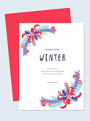 계절 리본 백그라운드 크리스마스장식 겨울 일러스트 크리스마스용품 프레임 사람없음 빨간색 엽서 솔잎장식 프레임일러스트 크리스마스리스 겨울배경 국내일러스트 AI파일 컬러 크리스마스 장식 화환 편지 용품 파일형식 벡터