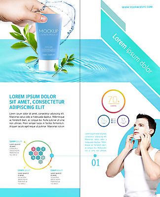 PSD 서양인 템플릿 표지디자인 북디자인 손 출판디자인 남자 내지 물결 리플렛 2단접지 북커버 그래프 나뭇잎 한손 사람 팜플렛 상반신 성인 두명 신체부위 30대 뷰티 화장품 남성용 마스크팩 남성화장품 뷰티라이프 스타일링 스플래쉬 그루밍족 이미지템플릿 외국인 라이프스타일 잎 장년 팩 파일형식