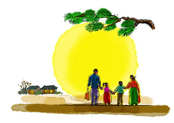 전신 PSD 여자 남자 어린이 일러스트 캘리그라피 가족 붓터치 들기 사람 여러명 성인 선물상자 추석 손잡기 보름달 소나무 시골집 번짐 고향 시골길 귀성길 추석선물 국내일러스트 나무 명절 길 다수 관계 모션 주택 선물 상자 달 파일형식 명절선물 효과